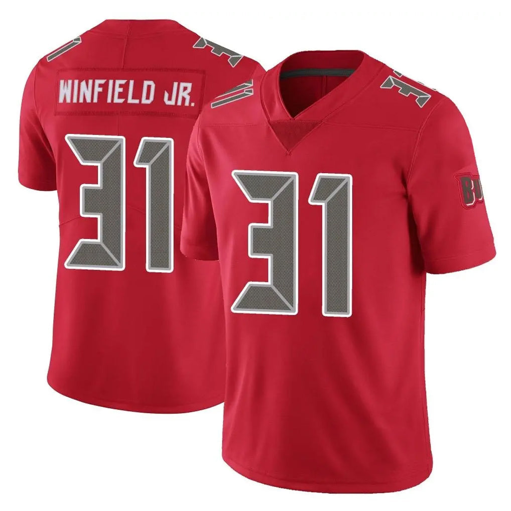 Tlead TB.Buccaneers #31 Antoine Winfield Jr. Player Red Limited Color Rush Home Game Stitched Jerseys