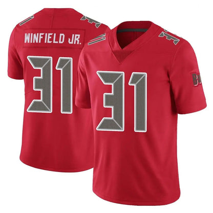 Tlead TB.Buccaneers #31 Antoine Winfield Jr. Player Red Limited Color Rush Home Game Stitched Jerseys