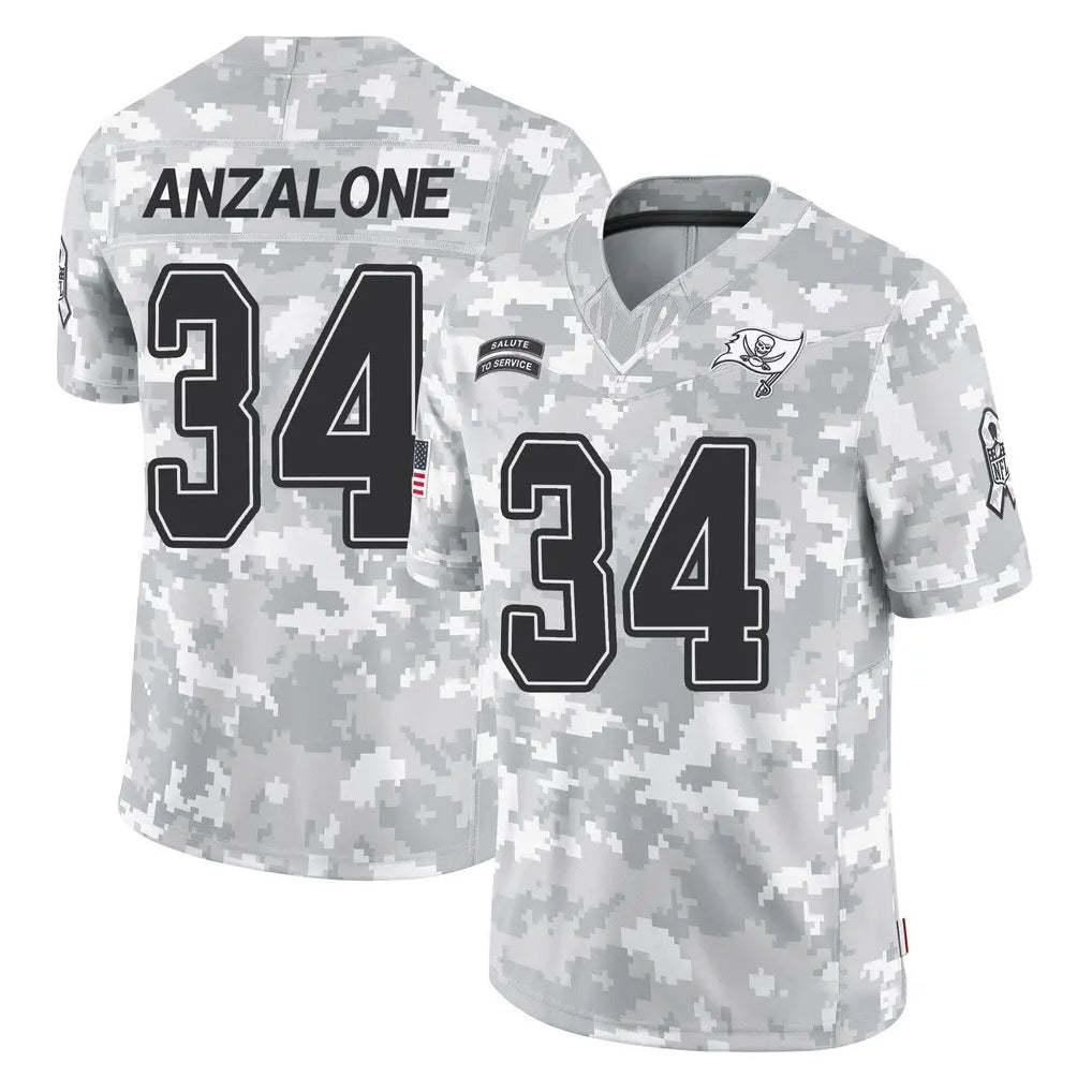 Tlead TB.Buccaneers #34 Alex Anzalone Player Arctic Camo Limited Salute To Service Home Game Stitched Jerseys