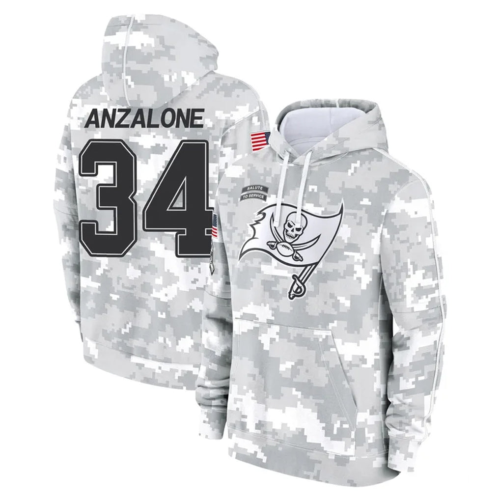 Tlead TB.Buccaneers #34 Alex Anzalone Player Arctic Camo Limited Salute to Service Pullover Hoodies Game Stitched Jerseys