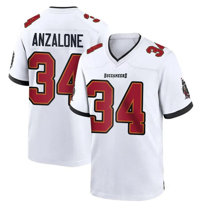 Tlead TB.Buccaneers #34 Alex Anzalone Player White Home Game Stitched Jerseys