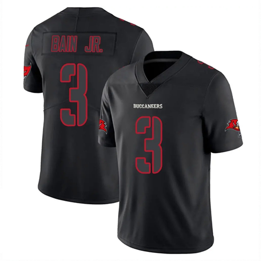Tlead TB.Buccaneers #3 Rueben Bain Jr. Player Black Impact Limited Home Game Stitched Jerseys