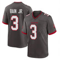 Tlead TB.Buccaneers #3 Rueben Bain Jr. Player Pewter Alternate Home Game Stitched Jerseys