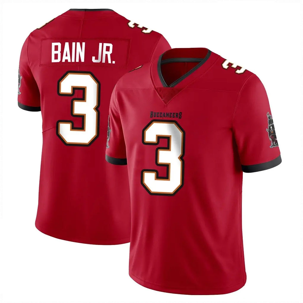 Tlead TB.Buccaneers #3 Rueben Bain Jr. Player Red Limited Vapor F.U.S.E. Home Game Stitched Jerseys