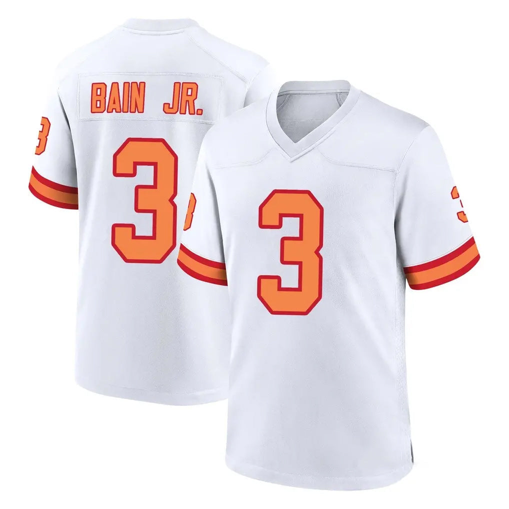 Tlead TB.Buccaneers #3 Rueben Bain Jr. Player White '76 Home Game Stitched Jerseys