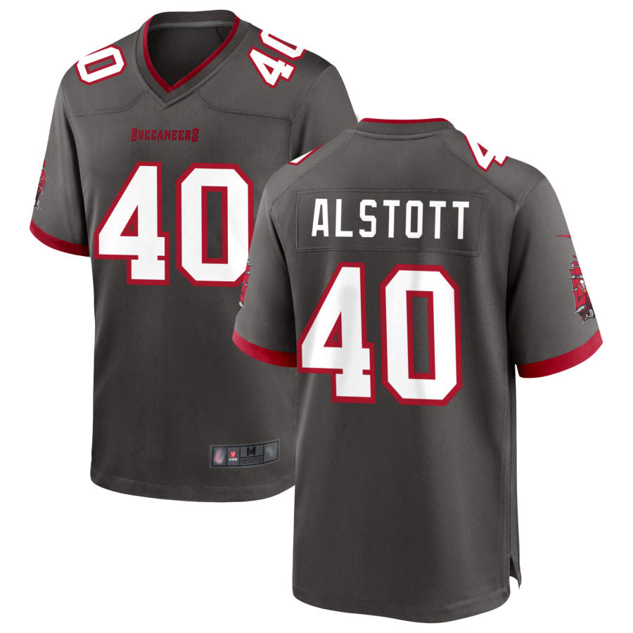 Tlead TB.Buccaneers #40 Mike Alstott Player Pewter Game Stitched Jerseys