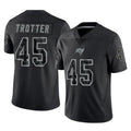 Tlead TB.Buccaneers #45 Josiah Trotter Player Black Reflective Limited Home Game Stitched Jerseys