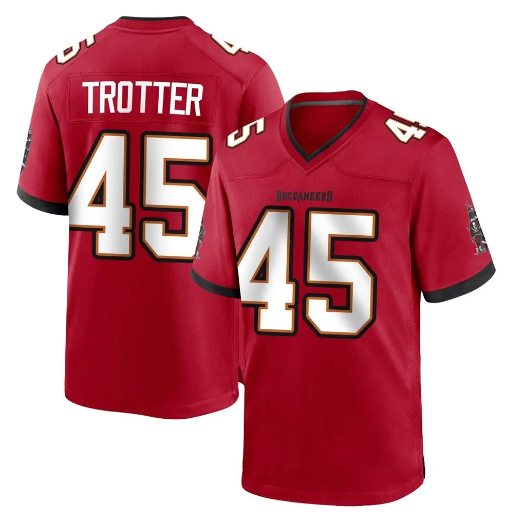 Tlead TB.Buccaneers #45 Josiah Trotter Player Red Home Game Stitched Jerseys