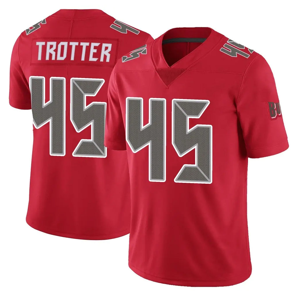 Tlead TB.Buccaneers #45 Josiah Trotter Player Red Limited Color Rush Home Game Stitched Jerseys