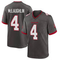 Tlead TB.Buccaneers #4 Chase McLaughlin Player Pewter Alternate Home Game Stitched Jerseys
