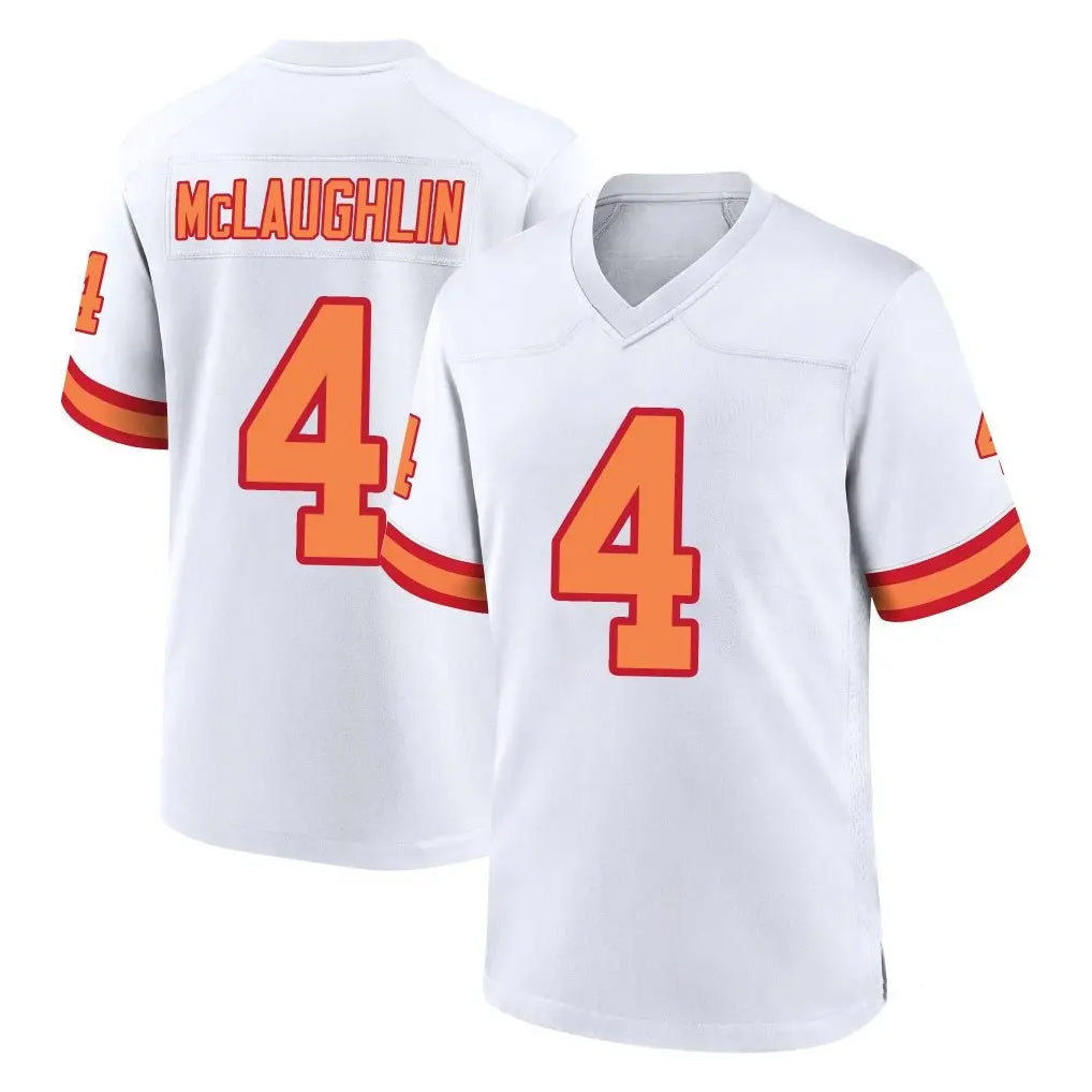 Tlead TB.Buccaneers #4 Chase McLaughlin Player White '76 Home Game Stitched Jerseys