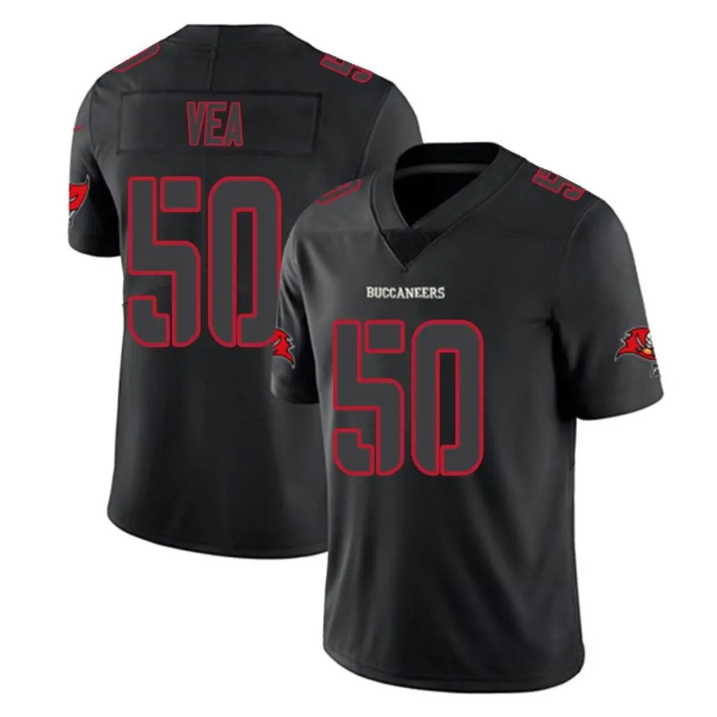 Tlead TB.Buccaneers #50 Vita Vea Player Black Impact Limited Home Game Stitched Jerseys