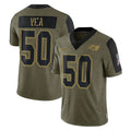 Tlead TB.Buccaneers #50 Vita Vea Player Olive Salute To Service Limited Game Stitched Jerseys