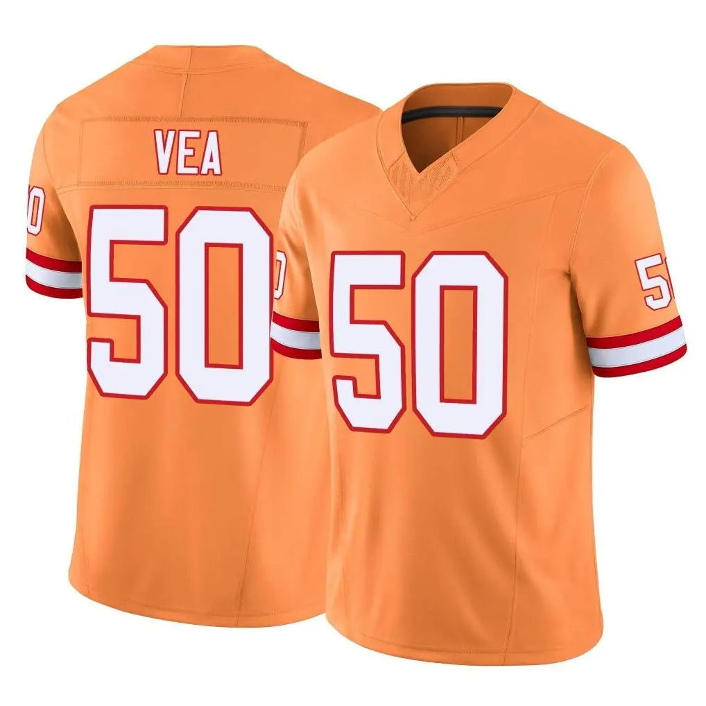 Tlead TB.Buccaneers #50 Vita Vea Player Orange Limited Vapor F.U.S.E. Home Game Stitched Jerseys