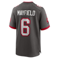 Tlead TB.Buccaneers #6 Baker Mayfield Pewter Alternate Game Player Stitched Jerseys