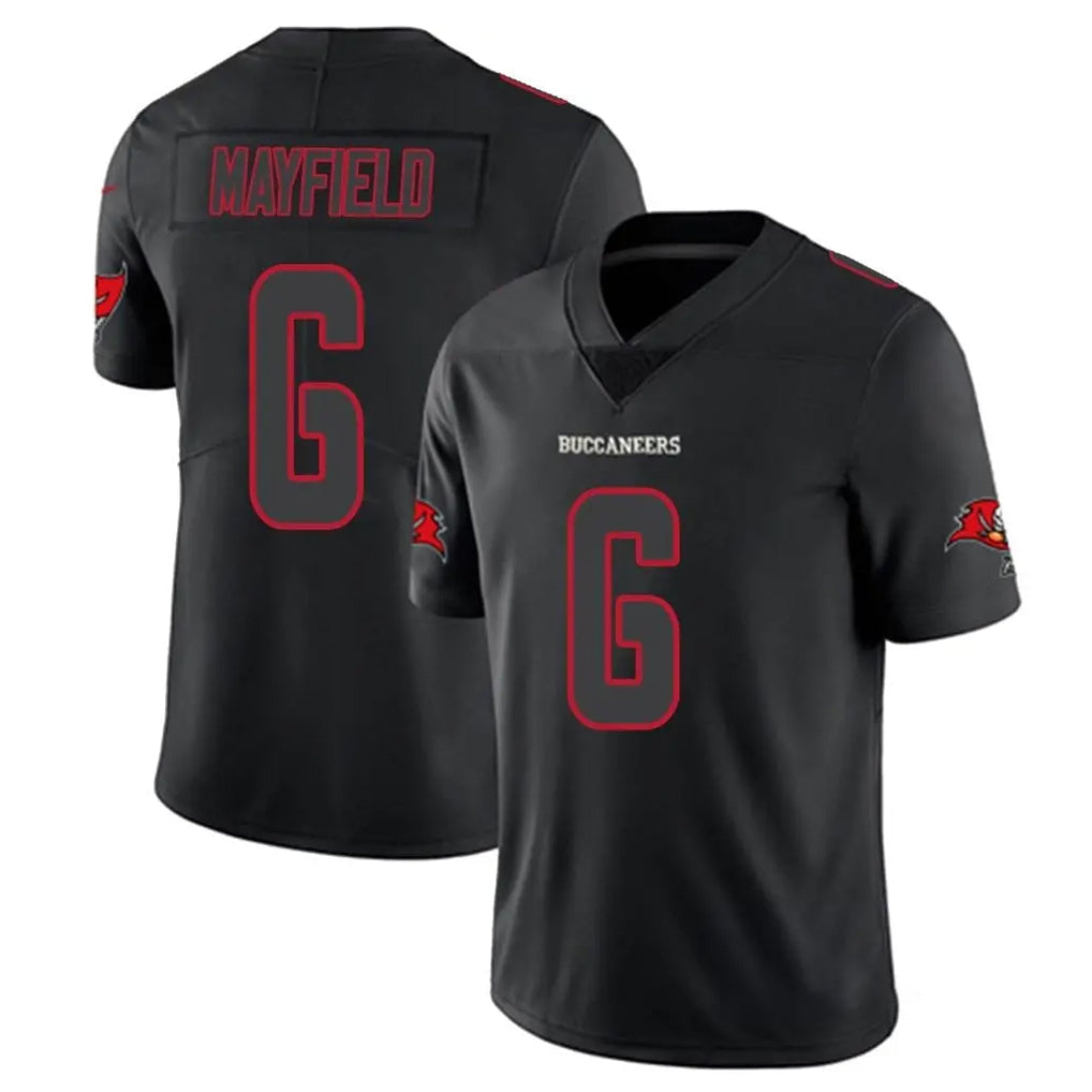 Tlead TB.Buccaneers #6 Baker Mayfield Player Black Impact Limited Home Game Stitched Jerseys