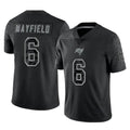 Tlead TB.Buccaneers #6 Baker Mayfield Player Black RFLCTV Limited Stitched Jerseys