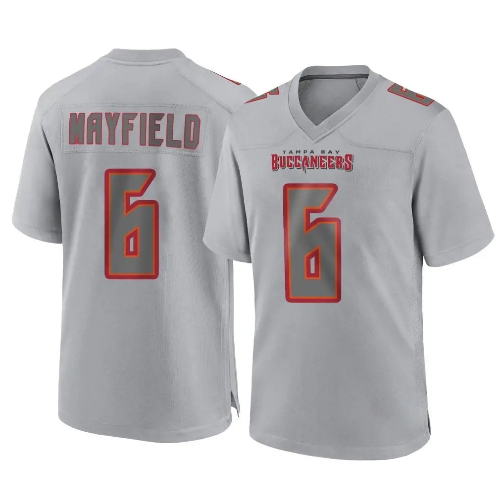 Tlead TB.Buccaneers #6 Baker Mayfield Player Gray Atmosphere Fashion Home Game Stitched Jerseys
