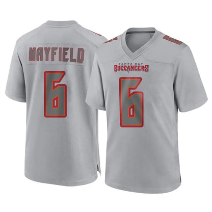 Tlead TB.Buccaneers #6 Baker Mayfield Player Gray Atmosphere Fashion Home Game Stitched Jerseys