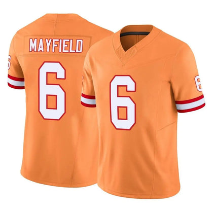 Tlead TB.Buccaneers #6 Baker Mayfield Player Orange Limited Vapor F.U.S.E. Home Game Stitched Jerseys