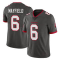 Tlead TB.Buccaneers #6 Baker Mayfield Player Pewter Limited Alternate Vapor Home Game Stitched Jerseys