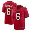 Tlead TB.Buccaneers #6 Baker Mayfield Player Red 50th Anniversary Game Stitched Jerseys