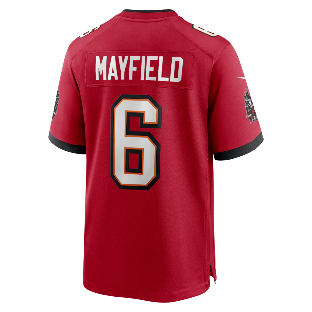 Tlead TB.Buccaneers #6 Baker Mayfield Red Team Game Stitched Jerseys