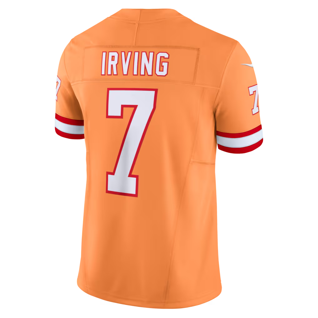 Tlead TB.Buccaneers #7 Bucky Irving Orange Alternate 2 Throwback Vapor F.U.S.E. Limited Stitched Jerseys