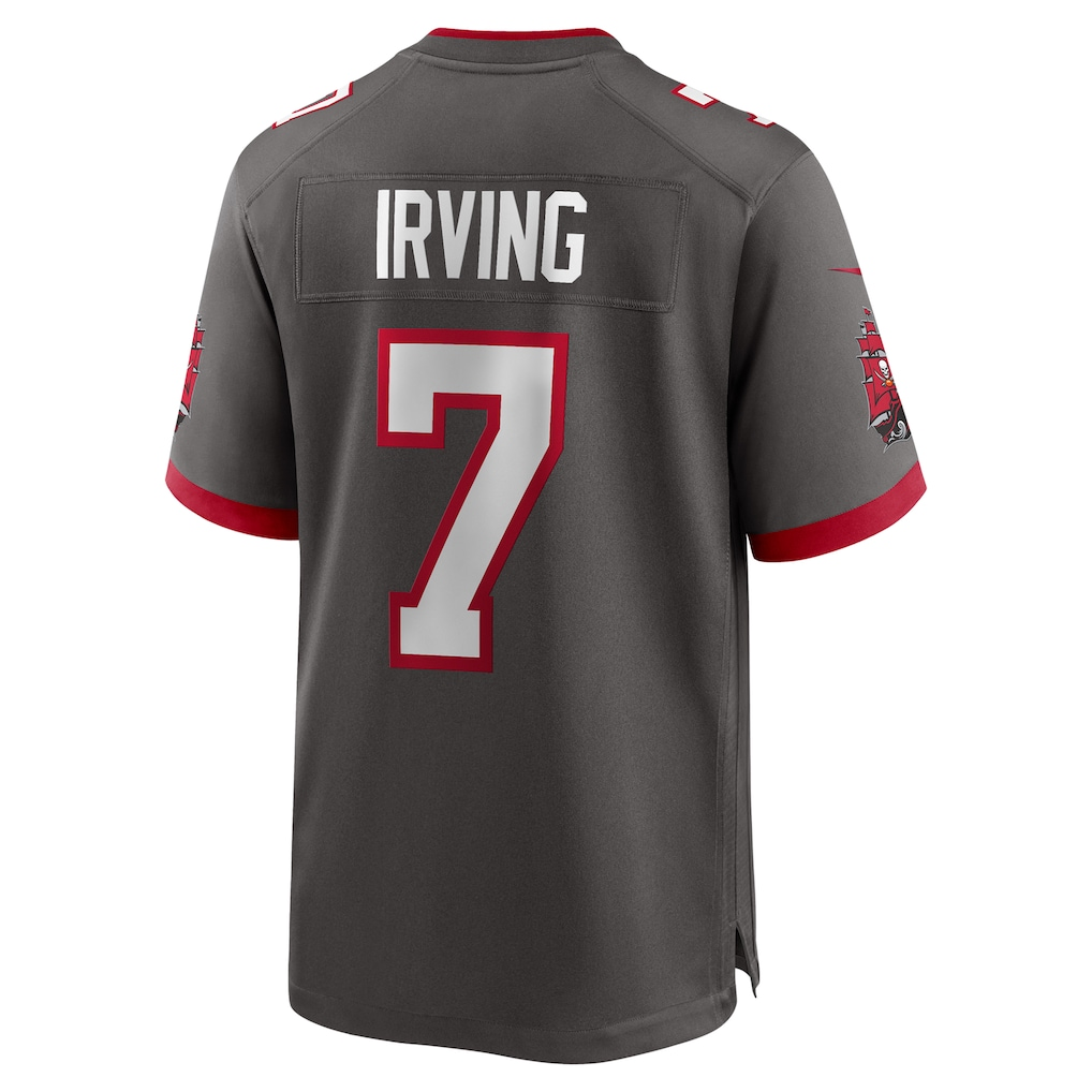 Tlead TB.Buccaneers #7 Bucky Irving Pewter Alternate Game Stitched Jerseys