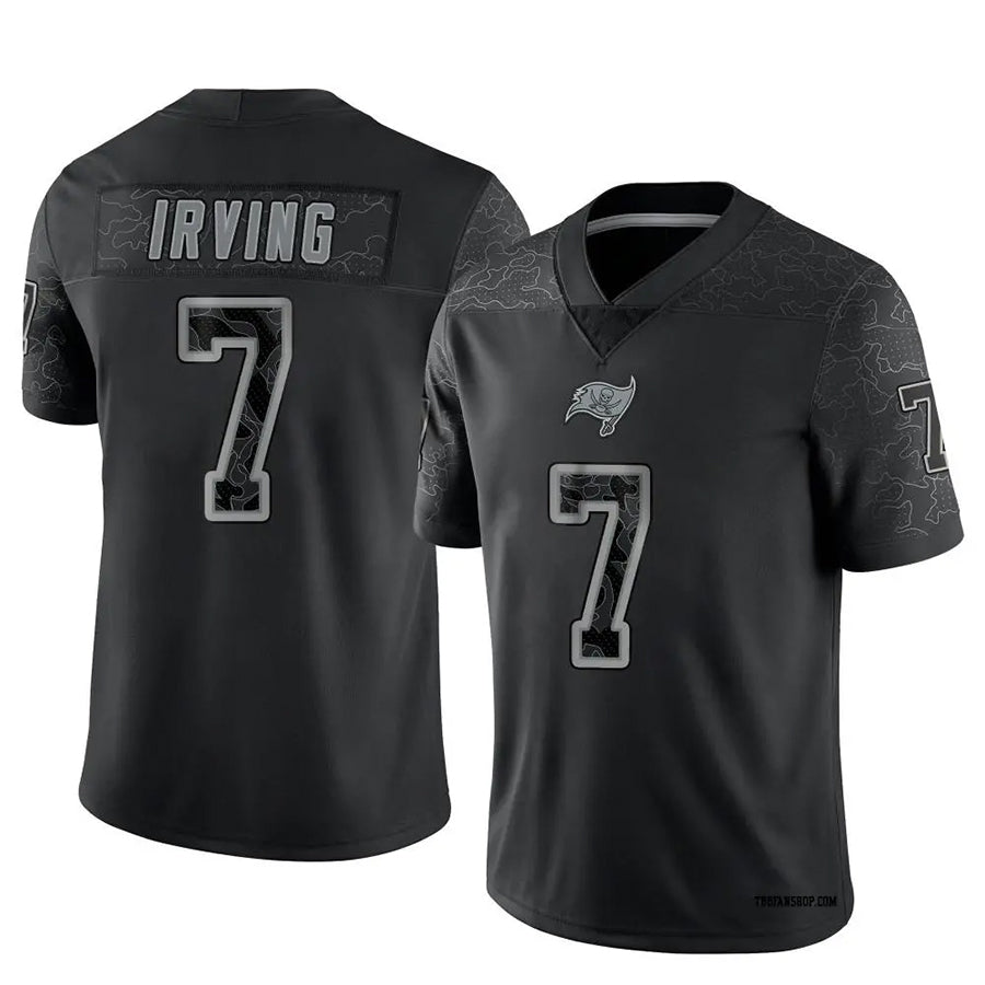 Tlead TB.Buccaneers #7 Bucky Irving Player Limited Black Reflective Stitched Jerseys