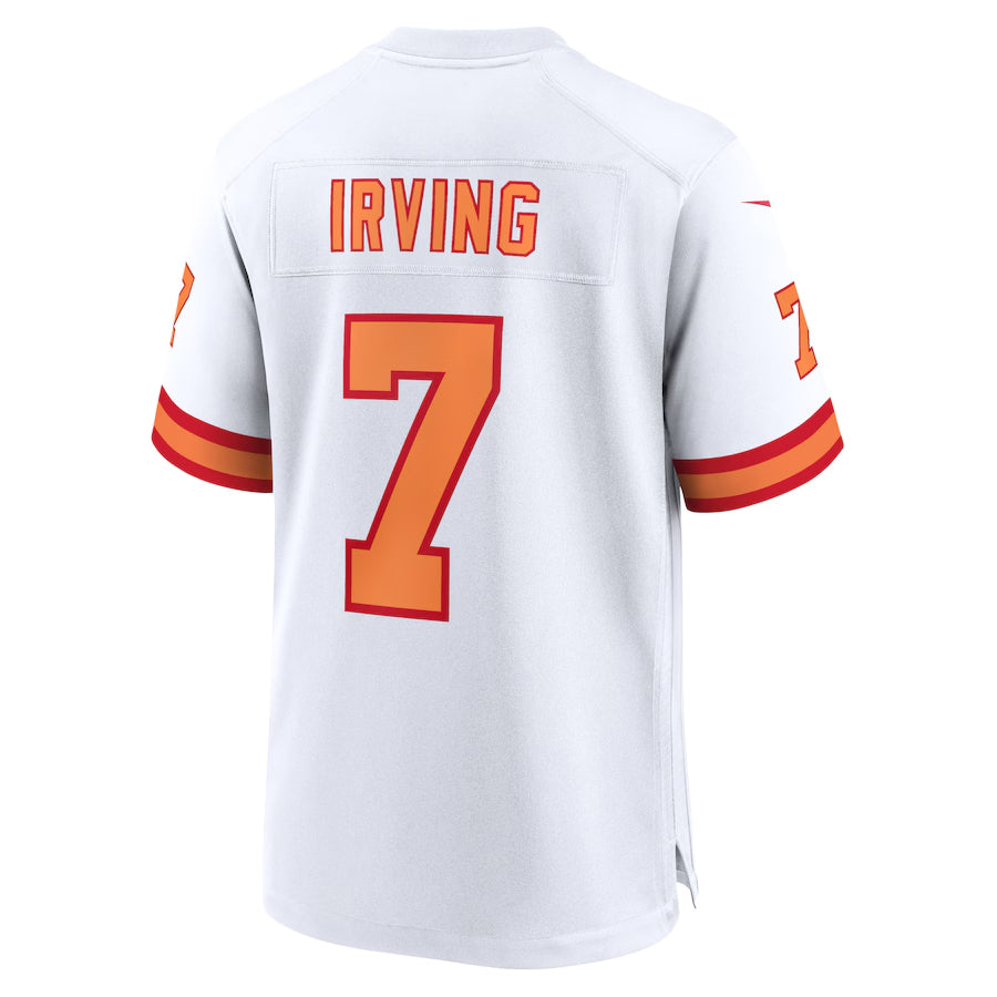 Tlead TB.Buccaneers #7 Bucky Irving Player White Home Game Stitched Jerseys
