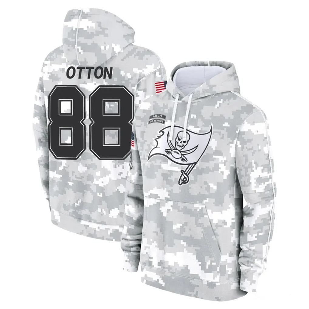 Tlead TB.Buccaneers #88 Cade Otton Player Arctic Camo Limited Salute to Service Pullover Hoodies Game Stitched Jerseys