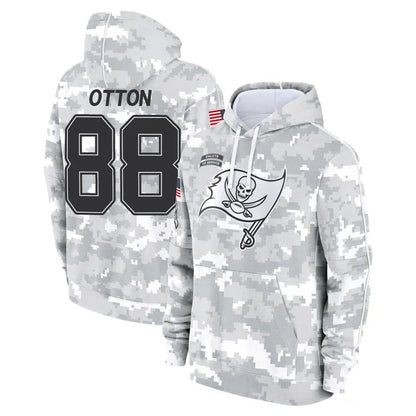 Tlead TB.Buccaneers #88 Cade Otton Player Arctic Camo Limited Salute to Service Pullover Hoodies Game Stitched Jerseys