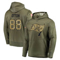 Tlead TB.Buccaneers #88 Cade Otton Player Olive Salute to Service Pullover Hoodie Home Game Stitched Jerseys