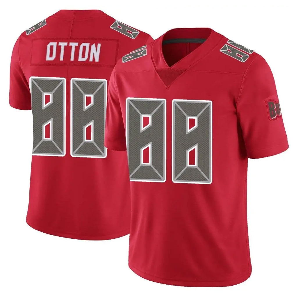 Tlead TB.Buccaneers #88 Cade Otton Player Red Limited Color Rush Home Game Stitched Jerseys
