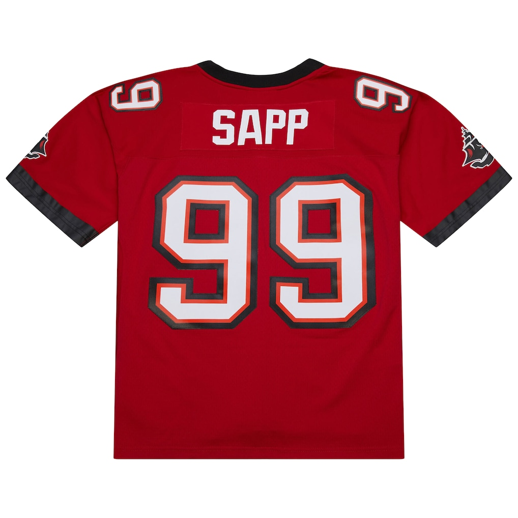 Tlead TB.Buccaneers #99 Warren Sapp Mitchell & Ness Red 2002 Legacy Replica Jersey Stitched Puhic Game Jerseys