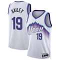 Tlead U.Jazz #19 Ace Bailey White Swingman Jerseys- Association Edition