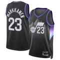 Tlead U.Jazz #23 Lauri Markkanen Black 2024-2025 Swingman Jerseys - Statement Edition