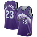 Tlead U.Jazz #23 Lauri Markkanen Purple Swingman Jerseys - Icon Edition