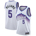 Tlead U.Jazz #5 Cody Williams White Swingman Jerseys - Association Edition