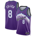 Tlead U.Jazz #8 Isaiah Collier Purple Swingman Jerseys - Icon Edition