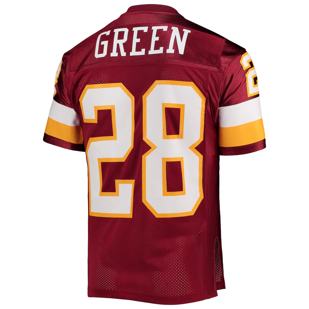 Tlead W.Commanders 1994 #28 Darrell Green Mitchell & Ness Burgundy Authentic Throwback Retired Player Jersey Stitched Puhic Game Jerseys