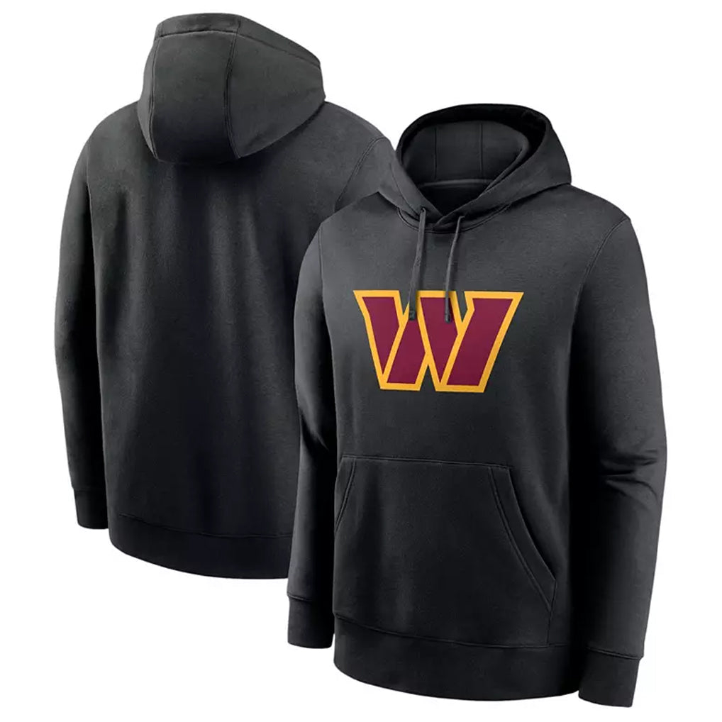 Tlead W.Commanders Gray Pullover Hoodies Game Blank Player Stitched Jerseys