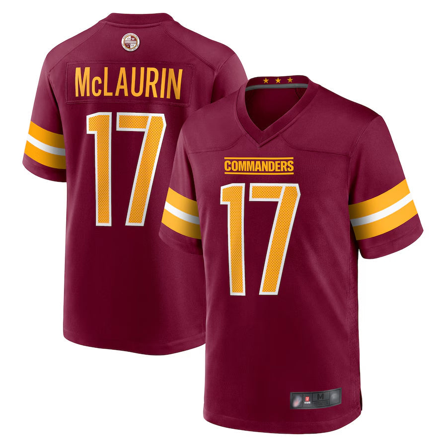 Tlead W.Commanders Home Game Jerseys - Burgundy - #17 Terry McLaurin Player Stitched Jerseys