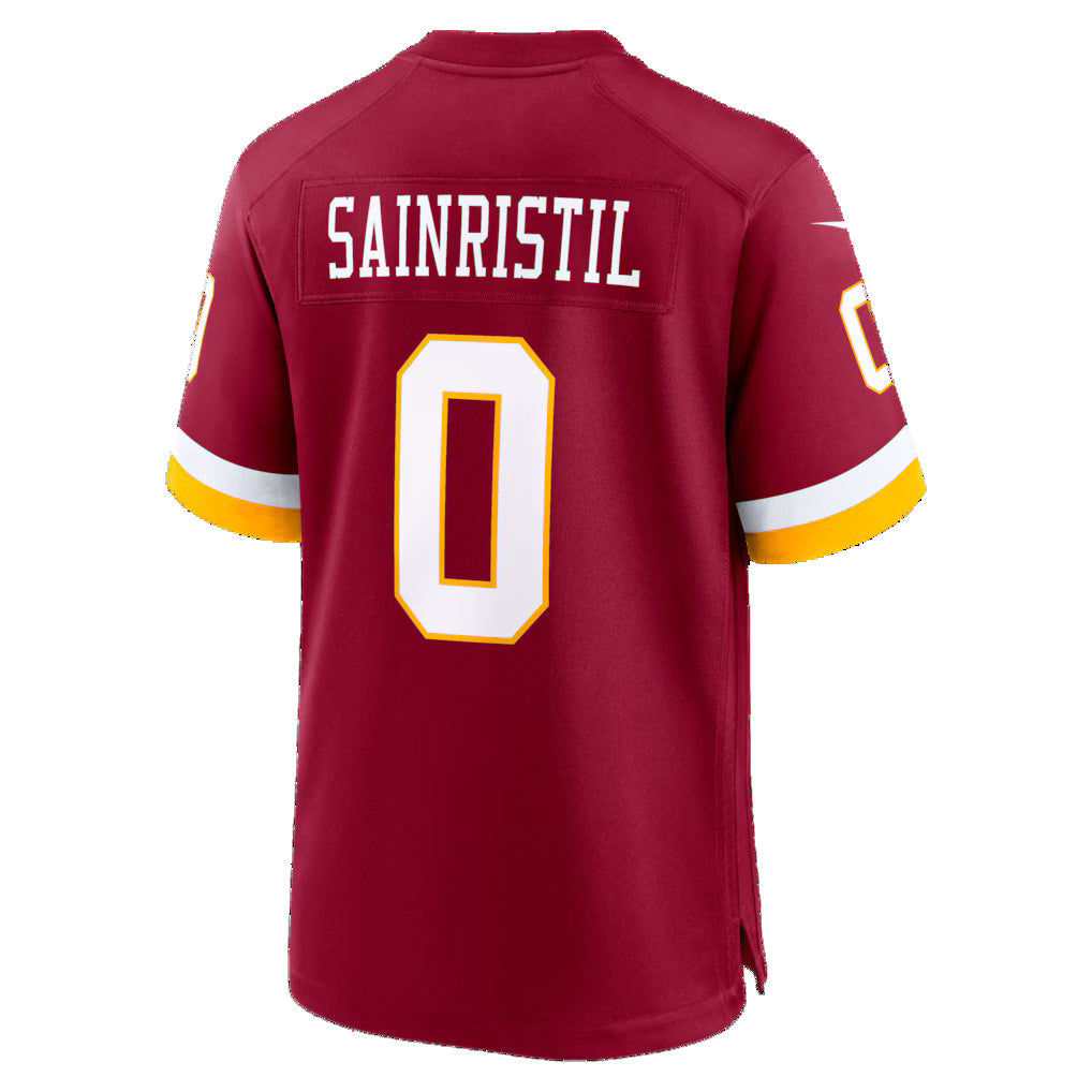 Tlead W.Commanders #0 Mike Sainristil Burgundy Game Stitched Jersey