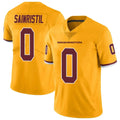 Tlead W.Commanders #0 Mike Sainristil Player Gold Vapor Limited Stitched Jerseys