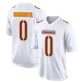 Tlead W.Commanders #0 Mike Sainristil Player Tundra White Fashion Stitched Jerseys