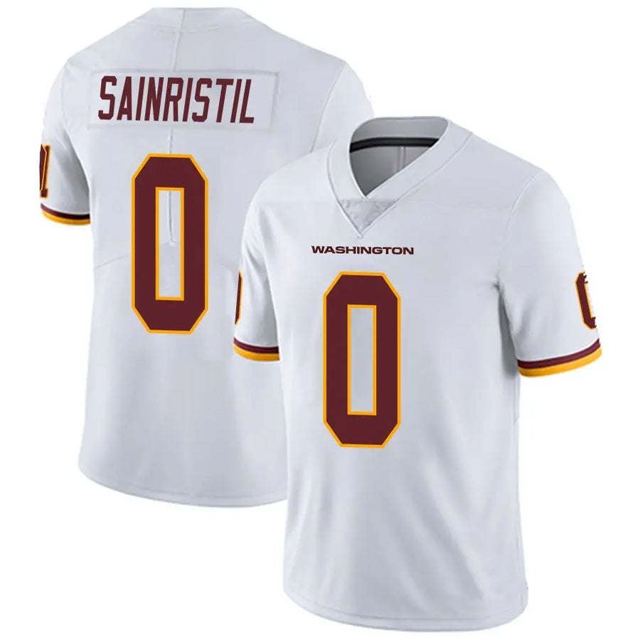 Tlead W.Commanders #0 Mike Sainristil Player White Vapor Untouchable Limited Stitched Jerseys