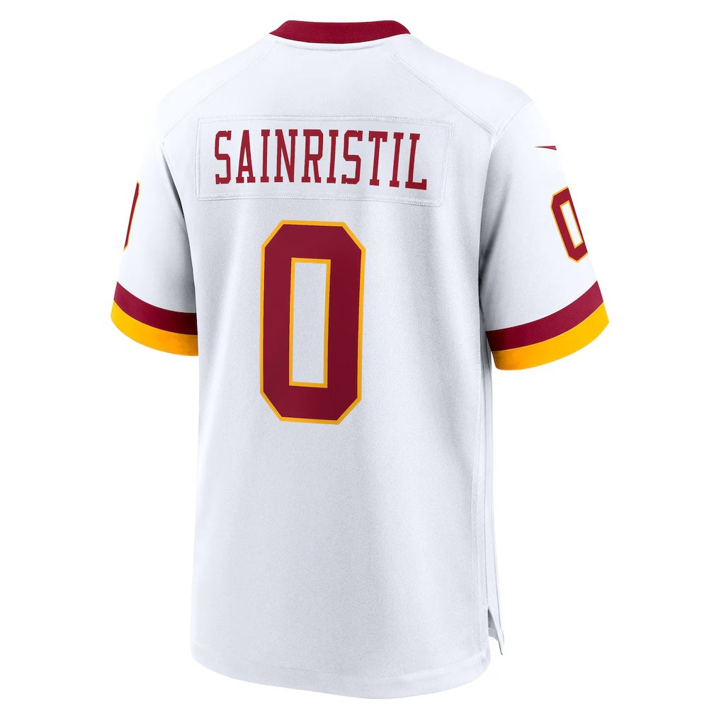 Tlead W.Commanders #0 Mike Sainristil White Game Stitched Jerseys