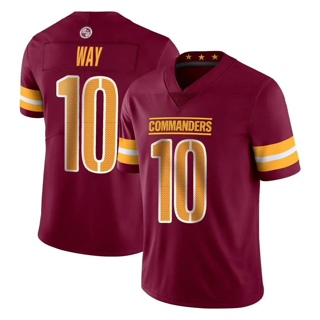 Tlead W.Commanders #10 Tress Way Player Burgundy Limited Vapor Home Game Stitched Jerseys